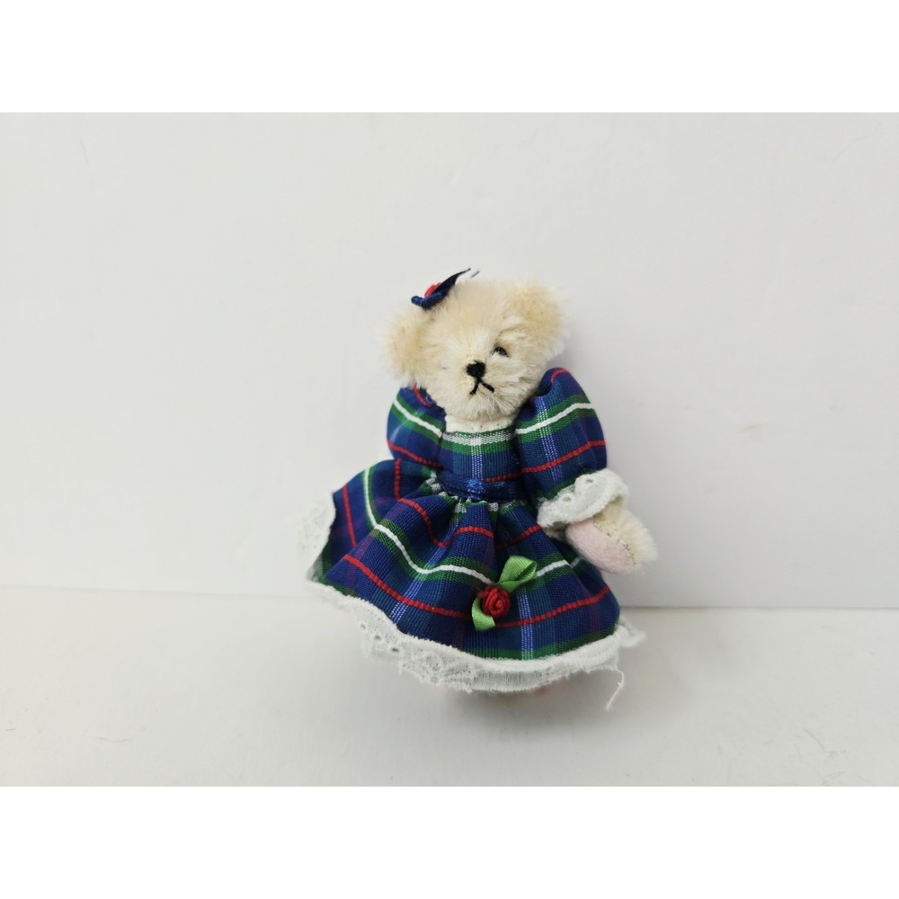 NABCO Muffy Vanderbear miniature mini teddy bear Taffeta